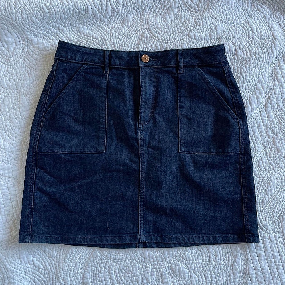 LOFT Denim Mini Skirt